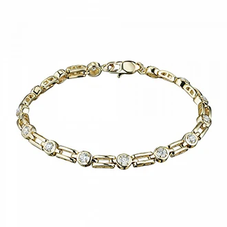 Браслет из жёлтого золота с бриллиантами