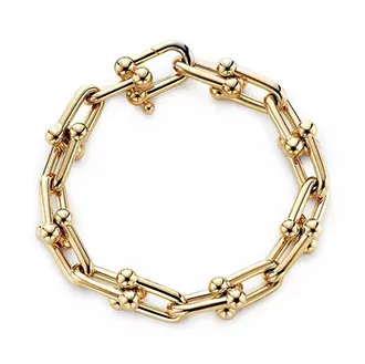 Стильный золотой браслет