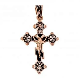 Золотой крестик православный