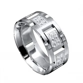 Мужское кольцо с бриллиантами