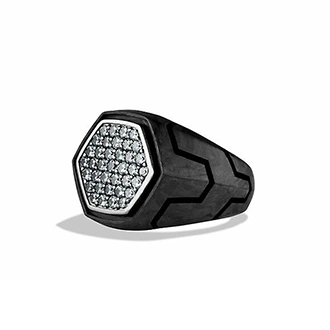 Мужской перстень с бриллиантами