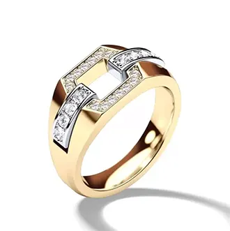 Мужской перстень с бриллиантами