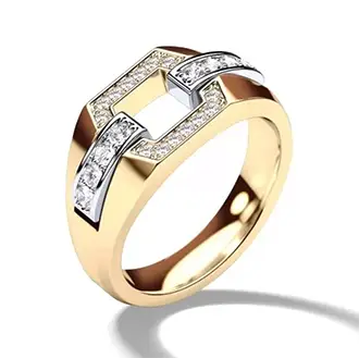 Мужское кольцо с бриллиантами