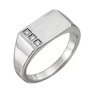 Перстень из платины мужской