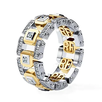 Мужское кольцо с бриллиантами