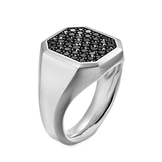 Перстень с чёрными бриллиантами