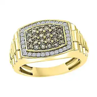 Мужской перстень с сапфирами