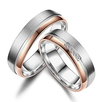 Обручальные кольца два золота