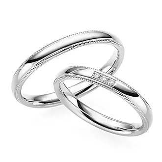 Обручальные кольца из белого золота