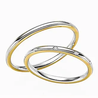 Двухсплавные обручальные кольца