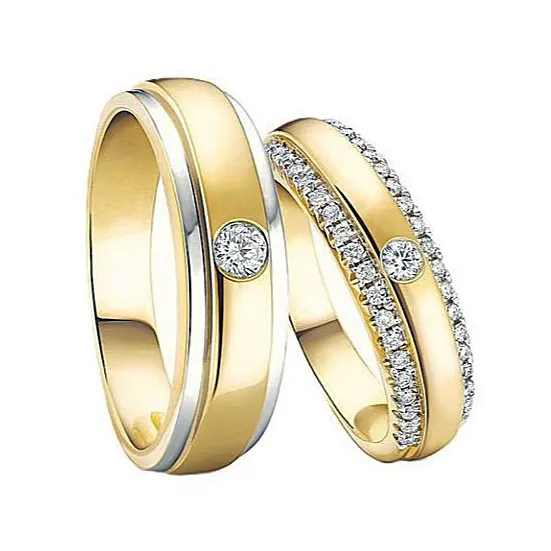 Обручальные кольца с бриллиантами