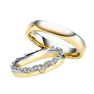 Обручальные кольца с бриллиантами