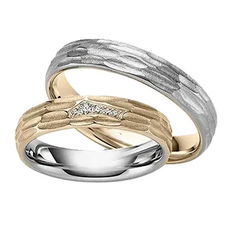 Фактурные обручальные кольца о-1390