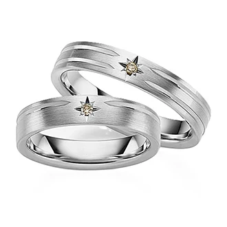 Обручальные кольца с сапфиром