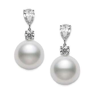 Золотые серьги с жемчугом