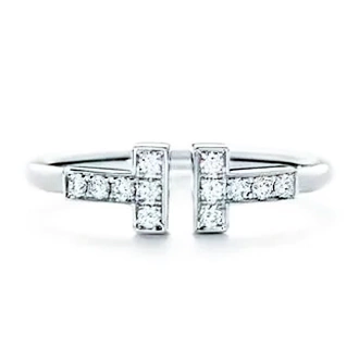 Кольцо Тиффани с бриллиантами