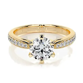 Золотое кольцо с бриллиантами