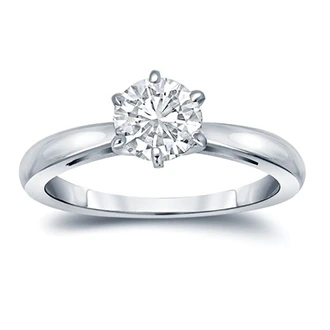 Кольцо из платины с бриллиантом